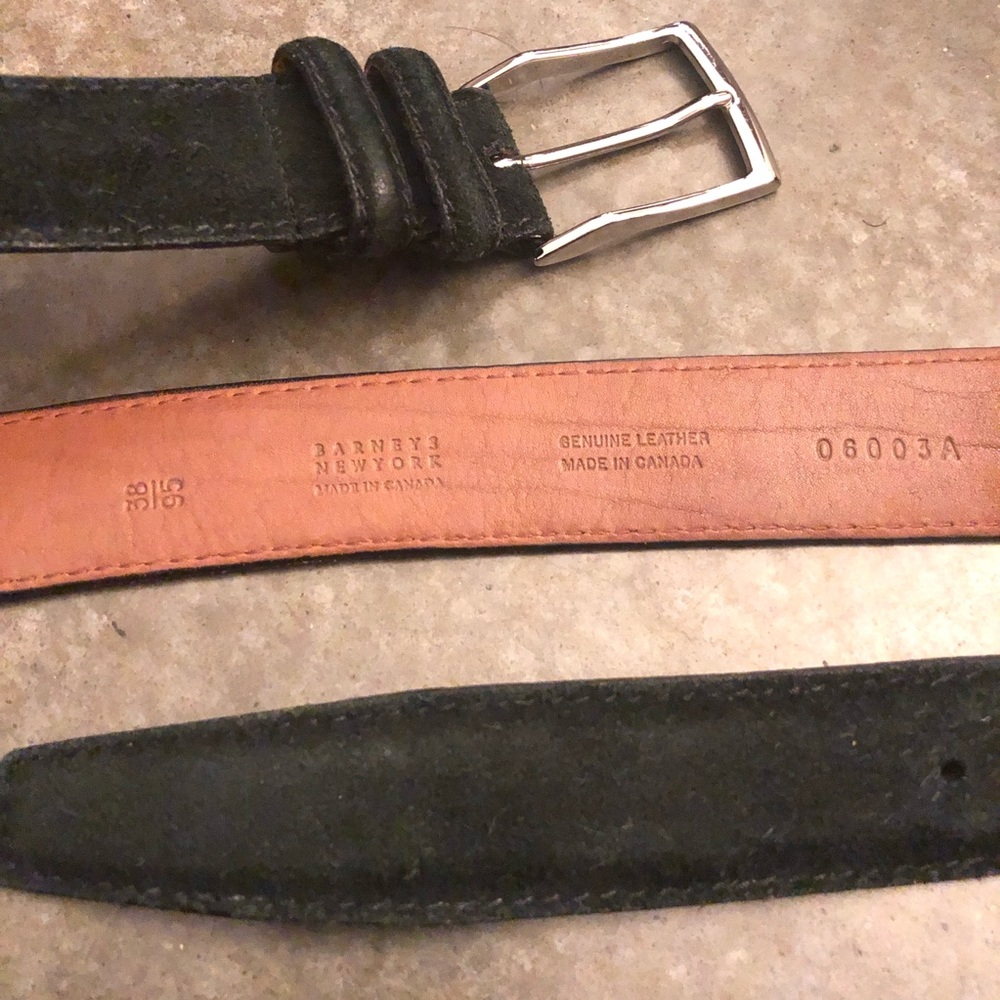 Navy Blue Suede belt